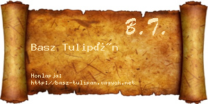 Basz Tulipán névjegykártya